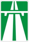 Дорожный знак автомагистраль. Определение автомагистрали и ее особый статус
