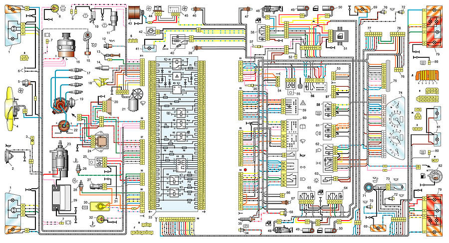 Анализ схемы электрооборудования ВАЗ -2108, ВАЗ-2109