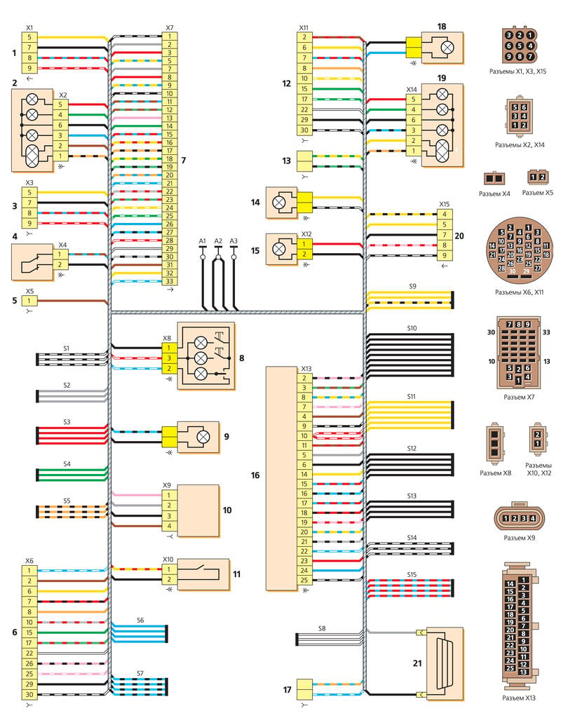 Задний ход цвет провода. Электросхема Калина 1. Разъем жгута проводов двери ВАЗ 1118. Схема электропроводки ДВС 1118. Схема электрооборудования ВАЗ Калина 1.