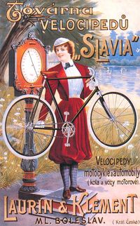 Реклама велосипеда Slavia компании «Лаурин-Клемент»