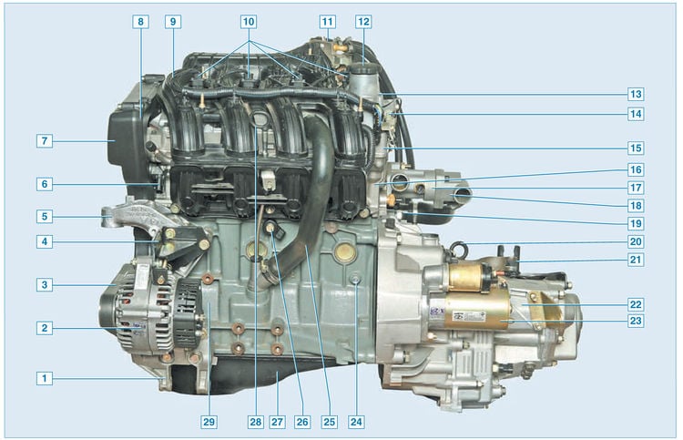Двигатель ВАЗ-21114 новый в сборе